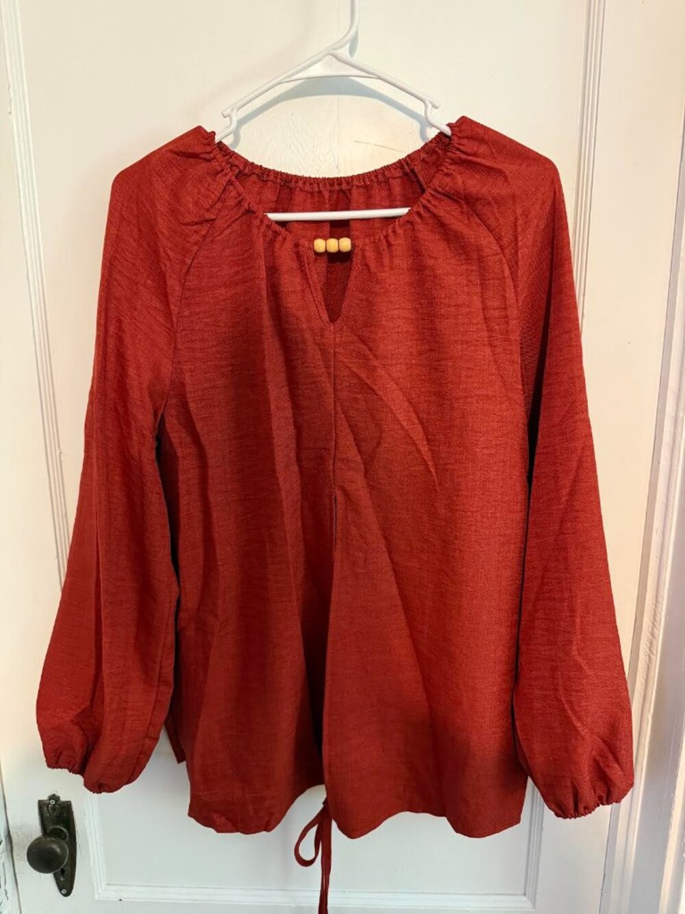 Long Sleeve Peasant Blouse